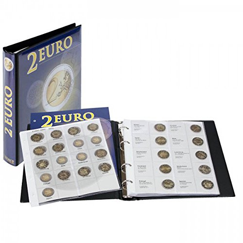 Lindner Vordruckalbum 2 Euro-Gedenkmünzen Band 3: Alle Euro-Länder, chronologisch ab Litauen 2016 (1118M3)