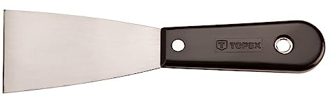 TOPEX Profi Malerspachtel Spachtel Maler Werkzeug Mit robuster Klinge - Zum Auftragen von Gips und Schaben von Verunreinigungen - Spachtel mit rutschfestem Griff - 60 mm