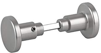 BigDean Aluminium Türgriff Zimmertürknopf Knopfdrücker silber farbig