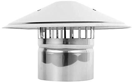 LTLCLZ Chapeau De Cheminée Pare-Pluie Ø 50-200 Mm,Sortie De Toit en Acier Inoxydable À Chaud Résistant À La Chaleur, Chapeau Chinois pour Conduit De Cheminée,160mm