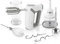 ETA Handmixer Lento mit Ergonomisches Griffdesign - 4 Geschwindigkeiten, 600W, Weiß und Grau