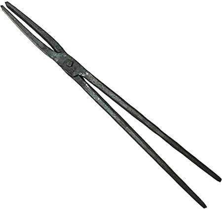 Tenaza de Forja Pinzas de Herrero Pinzas Planas Tenaza de Forja de Nariz Afilada Forja Del Yunque Del Herrero Del Ingeniero (2 Pinzas 45/55cm),A