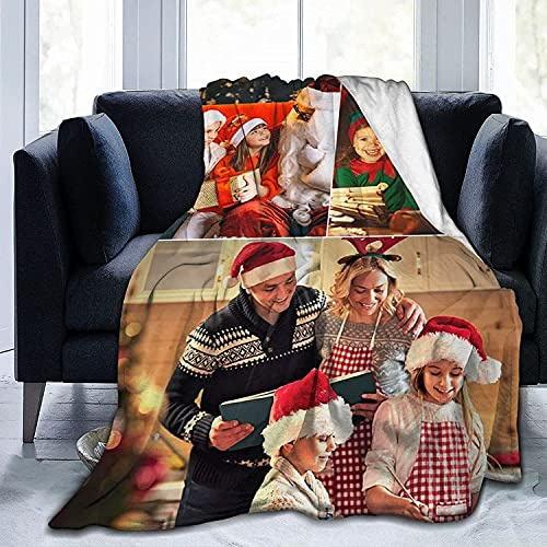 ACCZ Personalisierte Decke Fotodecke mit Eigenem Foto und Text,Personalisierte Geschenke Für Geburtstage, Jubiläen Geschenk Für Vater, Mutter, Kinder, Hunde, Freunde Oder Liebhaber