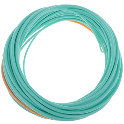 chiwanji Head Fliegenfischerschnur mit 2 Geschweißten Schlaufen, Blau + Orange 23FT 500gr