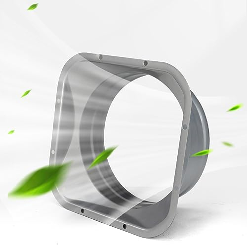 BBTISG Raccord de Gaine avec Flange Ø 150mm Connecteur de Conduit à Bride Carrée pour Tuyau D'échappement en Métal pour Système de Ventilation de Chauffage et de Refroidissement