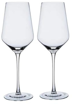 ONSMO Irromible Copas De Vino Tinto - Copas De Agua, Confeccionada con Una Copa De Vino Tinto De Cristal Engrosado, 400 Ml / 520 Ml, Es Una Excelente Taza para Bodas Y Banquetes De Compromiso