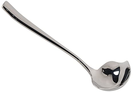 Stainless Steel Drizzle Spoon Gravy Ladle with Spout Sauce Sugar Spoon Cooking Utensil Tool Ladles for Serving