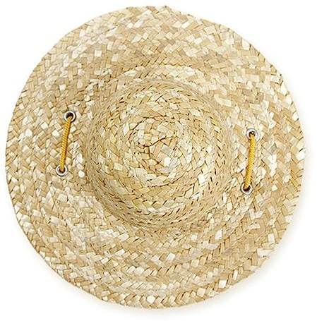 Ipetboom Sonnenhut Hunde Hüte Hunde Zubehör Stroh Mini-Spielzeug Hund Sombrero-Hut Gewebter Hut Kappen Hüte Für Katzen Katzenhut Spielzeug Welpe Chihuahua-Hut Haustier Fischerhut
