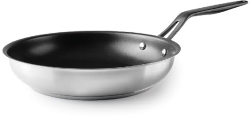 LACOR 47420 - Sartén Antiadherente Origin, Acero Inoxidable 18/10 | En acero inox 18/10, para dorar, freír y saltear a diario; antiadherente fácil de limpiar, apto para inducción y horno