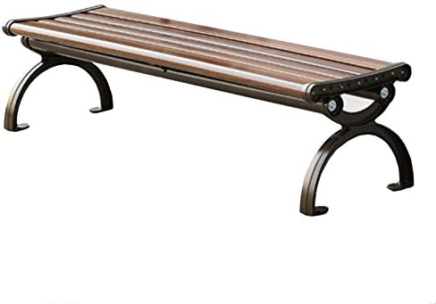 SORVA Gartenbank, Außenbank ohne Rückenlehne, Stuhloberfläche aus Kohlefaser, Füße aus Aluminiumguss, Außenterrasse, Balkon, Park (Farbe: ohne Rückenlehne, Größe: 120 cm)