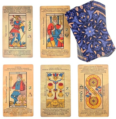Witchy Cauldron Tarot de Marsella para Principiantes en Español - 78 Cartas con Significados e Interpretación Fácil - Tarot Clásico Divinatorio