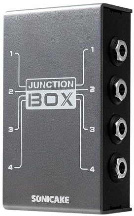 SONICAKE TRS stéréo 4 canaux Organisation LINE Pédale d'effets Guitar Bass Junction Box