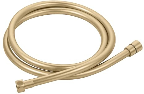 ENKI H19 Shower Hose, Brushed Brass, Anti-Kink | Easy Install, Fittings Included, 1-Year Guarantee, Universal 1/2 Inch Fit, Leakproof, Replacement Hose, Bathroom