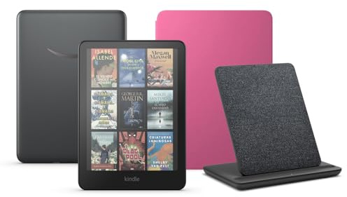 Kindle Colorsoft Signature Edition (32 GB) ohne Werbung, ein Amazon Plant Based Cover und eine Made for Amazon Wireless Charging Dock