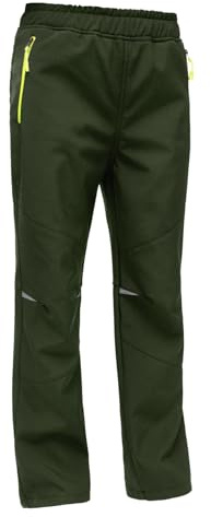 MEILONGER Pantalones de esquí para niños y niñas, pantalones de senderismo, impermeables, softshell, pantalones de exterior, resistentes al viento, cálidos, pantalones de snowboard, pantalones de