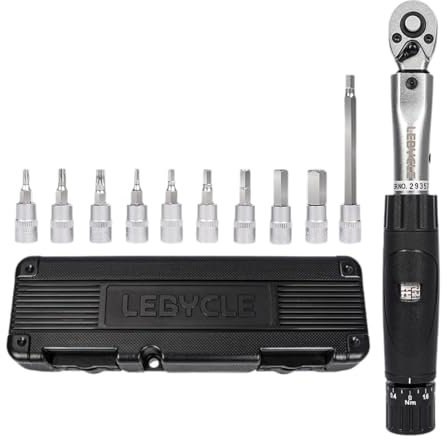 Amagogo Kit chiave dinamometrica per bicicletta Strumento di riparazione per biciclette Strumento per chiave dinamometrica per bici a cricchetto da 72 denti