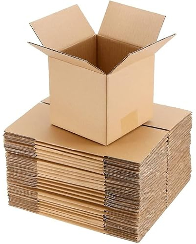 Tezraftaar® 2 x Double Wall Cardboard Boxes 60cm x 60cm x 60cm Brown Postage Carton for Parcel Packaging Shipping House Removal