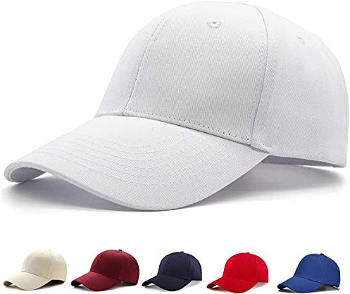 Etyepoh Baseball Cap für Herren und Damen, Unisex Kappe Verstellbar Reine Farbe Baseboard Baseballkappe Mütze