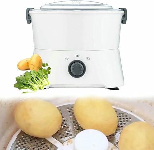YGHBFRSZ Pelador De Patatas Eléctrico, Peladora Automática, Accionamiento con Un Solo Botón, Seguro Y Eficiente, Secador De Verduras, Deshidratador De Ensaladas, para Pelar Patatas/Peras