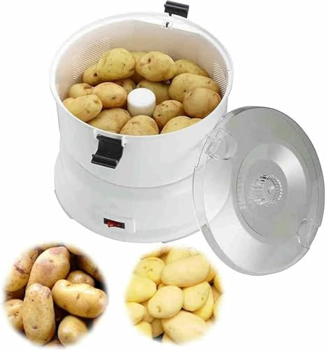 Electric Potato Peeler and Salad Spinner - Efficient Kitchen Tool for Fast Peeling and Drying Vegetables