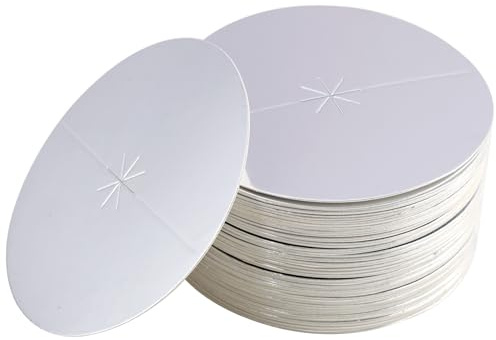 100 Stück Tropfenfänger, aus Papier, 8 cm Tropfschutz für Stabkerzen, Kerzenmanschetten gegen Wachstropfen, Wachsstopper für Gottesdienste, Feste, Heimtempel und Feiern