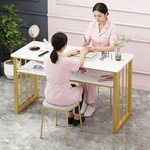 Générique Table de prothésiste ongulaire Table de manucure pour Artistes, Poste de Travail Professionnel et Moderne pour la beauté des Ongles Table de manucure en Bois pour Salon de beauté et Spa