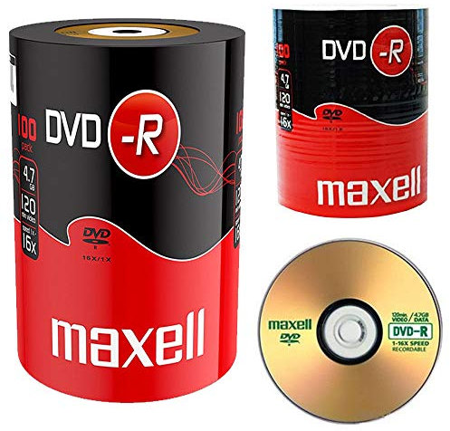 Maxell DVD-R Blank Recordable Digital Disc DVDR 4.7GB 16x SPEED 120mins 100Pk x2