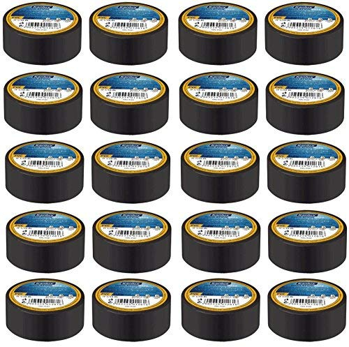 Isolierband-VDE-Isoband-Elektriker-Klebeband-20-Rollen-19mm x 20 Meter pro Rolle (Schwarz)