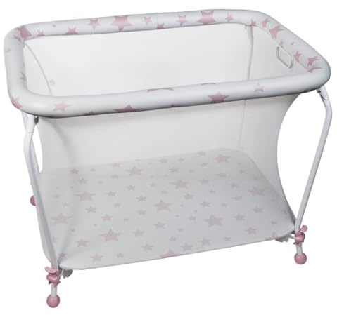 Plastimyr 5993645 Estrellas Parque Rectangular, Rosa