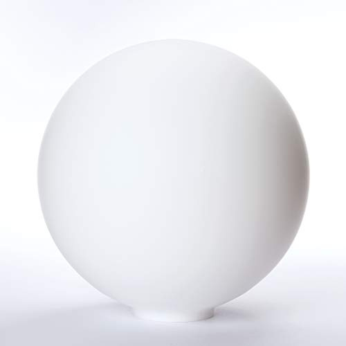 Glas Lampenschirm Ersatzglas Kugelform Opal Seidenmatt Ø 165 mm Leuchtenglas Kugelglas