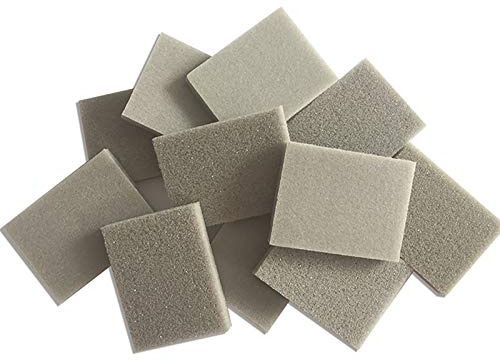 T&F 10 Stück Schleifschwamm, Schleifschwämme, Schleifpad, Schleifblöcke, Nass- und Trockenschleifblock superfein Körnung 500-600 Schleifpads
