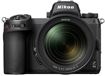 Nikon Z6 II Mirrorless Camera Z 24-70mm Lens with Additional Battery, Optical Zoom, Black