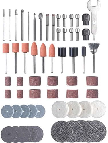 Original Einhell 61-Piece Engraving Set as Accessory for Grinding and Engraving Tools (61-Piece Accessory Set, Suitable for Einhell Grinding and Engraving Tool TC-MG 135 E)