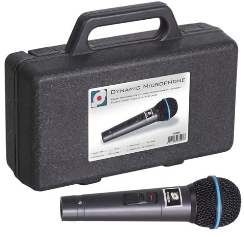 Sounlab Microphone à main Dynamic avec cordon et étui de transport - 600 Ohm