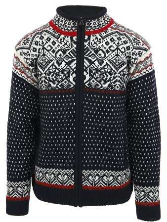 ICEWEAR Bjarni Men’s Norwegian Wool Sweater with Windstopper Lining Navy