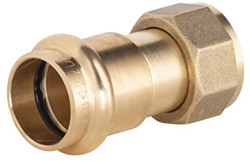 Raccordo in rame a pressare Ø22 - femmina dado libero 3/4 per tubi in rame |Connessione resistente e durevole | Ideale per acqua potabile, riscaldamento e climatizzazione | QUICK PLOMBERIE