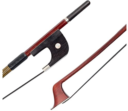 Students Violin Bow Kontrabassbåge 4/4 Rosewood Violin Bow Popularize Drabass Bow Well Balance Accessory