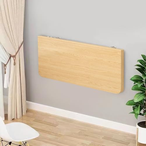 mesa plegable de madera, ahorro de espacio para montaje en pared, cocina, comedor, bistró, buffet, colgante, ordenador, flotante, 60 * 30 * 1,6