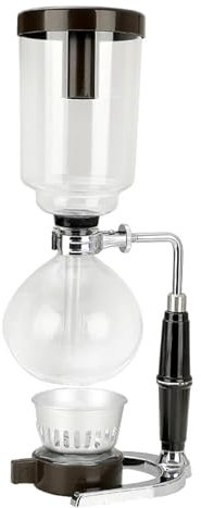 Tisch-Siphon-Kaffeemaschine, 3–5 Tassen Vakuum-Glas-Siphon-Topf-Perkolatoren, Dickes, Hitzebeständiges Glas Und Langlebig, Gleichmäßige Erwärmung Und Individueller Geschmack, Für Büro, Zuhause