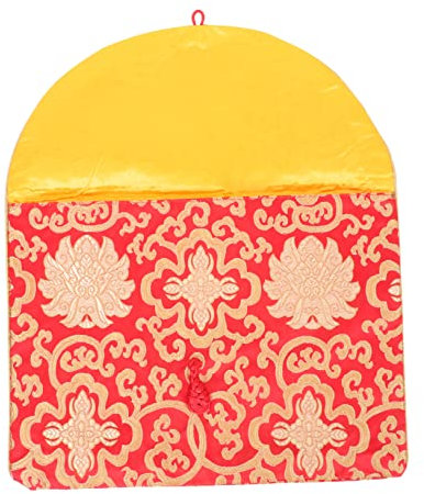 minkissy Seiden-aktentasche Umschläge Einladungsumschläge Mit Stickumschlägen Umschläge Mit Knotenverschluss Für Dokumenten Und Aktenaufbewahrung