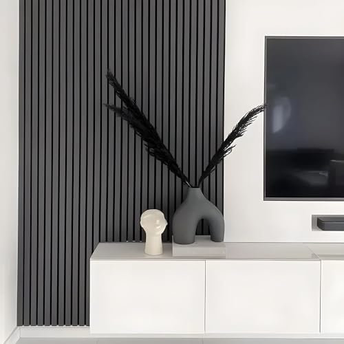 Lambris Revetement mural en MDF, 2750mm x120mm x16mm prix pour 4 lattes surface recouvert 1.32 m2