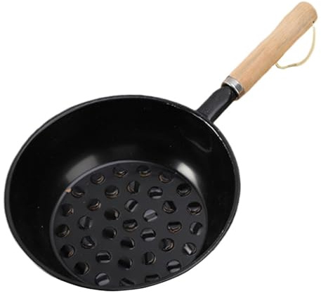 Fenteer Holzkohle Starter Mini Hot Pot einfach zu verwenden tragbarer Behälter Holzkohle -Holzkohle -Starterkorb zum Grillreisen, 16 cm mit Loch