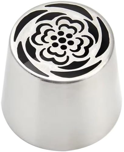 Fituenly Russische Spritztüllen, Edelstahl-Cupcake-blütenform, Zuckerguss-düse, Küchenhelfer Für Gebäck, Cupcakes, Kuchen, Kekse, Dekorieren