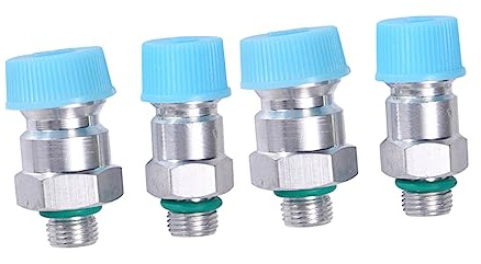 POPETPOP 4 Boquillas De Llenado De Aire Acondicionado para Coche Adaptador De Conector De Aire Acondicionado Conector De Manguera De Ca Válvula De Aire Acondicionado Color Aleatorio