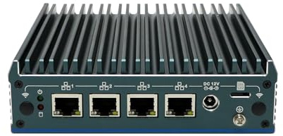 Micro Firewall Appliance, Mini PC, PFSense, Mikrotik, OPNsense, VPN, Router PC, N100, RX17, AES-NI, SIM Slot, COM, 4 x 2.5GbE I226-V, HDMI, DP, TPM2.0, Vesa Mount, 0 RAM, 0 Storage, Barebone No System