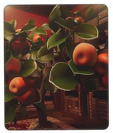 QJKFDHG Tappetino per mouse con poggiapolsi, design con motivo di alberi di mele. Tappetino per scrivania da ufficio e gioco personalizzato per maggiore comfort e stile