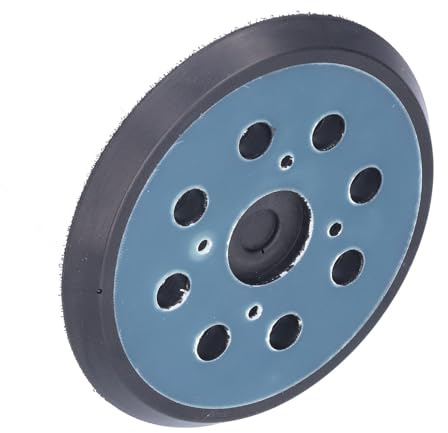 FTVOGUE Sanding Pad ABS Hook Loop Sanding Disc 120mm 4.7in 8 Hole Electric Polishing Disc for Woodworking Metal Surface Prep with Electric Sander Chassis Easy Pad Change