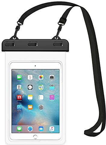 MoKo Funda Impermeable Universal de 8.3, Bolsa Seca para Tableta para iPad Mini 2019/4/3/2, Samsung Tab 5/4/3, Galaxy Note 8, Tab S2/Tab E/Tab A 8.0, LG G Pad III 8.0, Google Nexus 7(FHD) - Claro