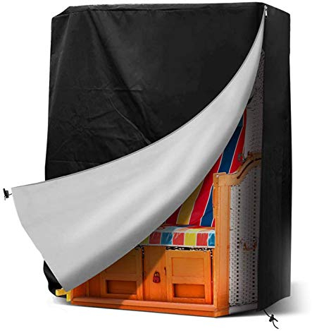 innislink Strandkorb Schutzhülle, Strandkorb Abdeckung Strandkorbhülle Winterfeste UV beständig Strandkorbhaube Abdeckplane Wasserdichte Strandkorbabdeckung Abdeckhauben Gartenmöbe - 130x100x170/140cm
