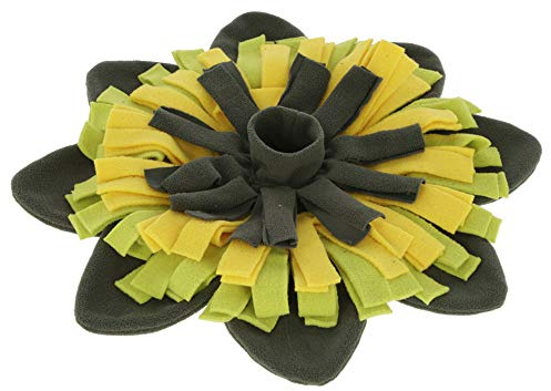 Kerbl Pet Schnüffelteppich Sunflower gelb/grün, Ø 40cm